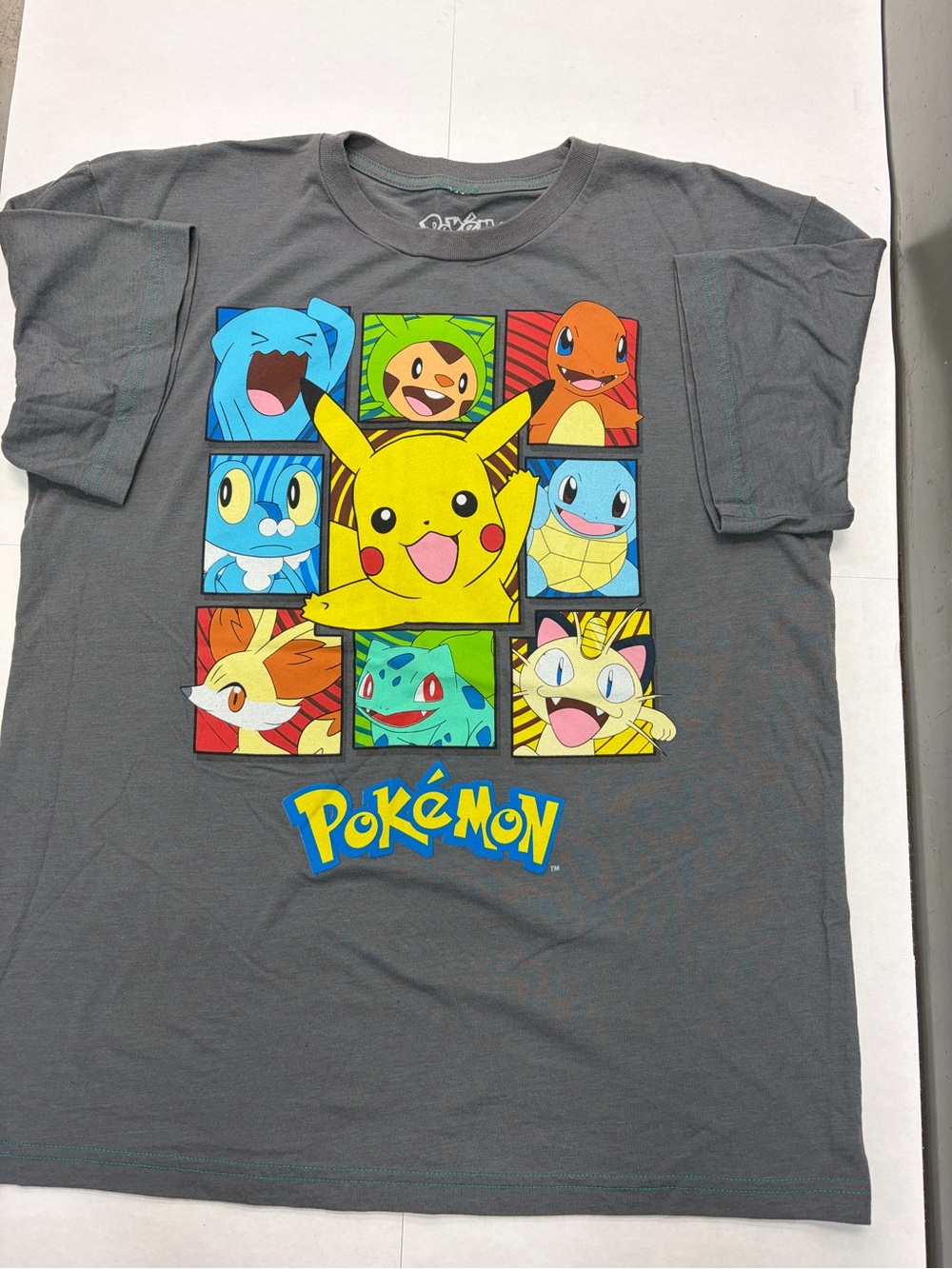 Gray Pikachu Graphic Tee